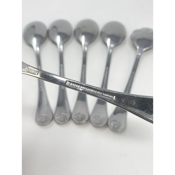Reed & Barton BAYVIEW Stainless Glossy Teaspoons Set Of 5 & 1 Sugar Spoon 6.25” - Picture 6 of 7